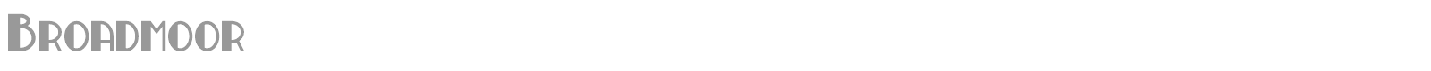 Broadmoor font preview